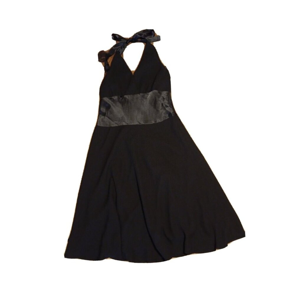 Jones Wear Dress Women's 10 Sexy Black Evening Cocktail Party Halter Knee Length